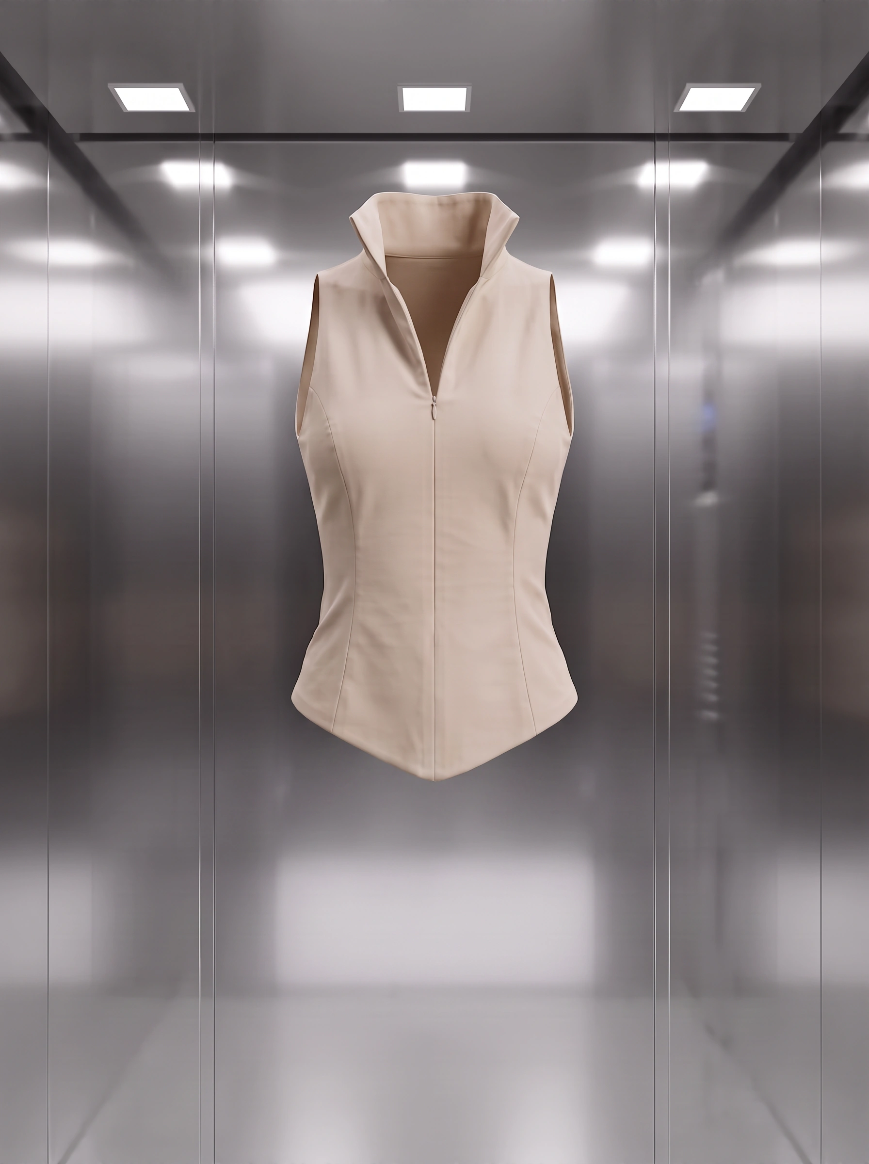 Slim Fit Fermuarlı Bluz galeri 2